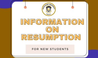 Augustine University Releases Document Checklist for New Students Ahead of Resumption