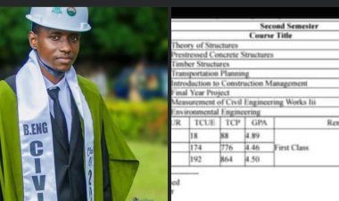 ABU Celebrates Top Civil Engineering Graduate with First-Class Honors and 4.50 GPA