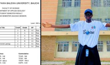 ATBU Celebrates Munnir Muazu for Graduating with First Class Honours in Applied Geology