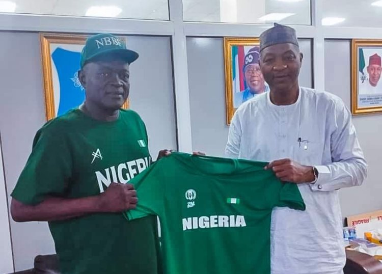 Bayero University Kano Vice Chancellor Receives U18 Basketball Team Jersey