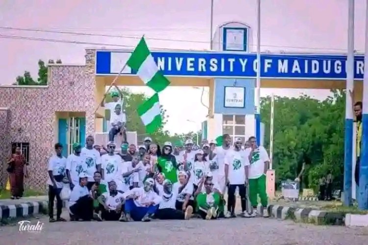 University of Maiduguri Students Mark Nigeria's 64th Independence Day with Patriotic Fervor