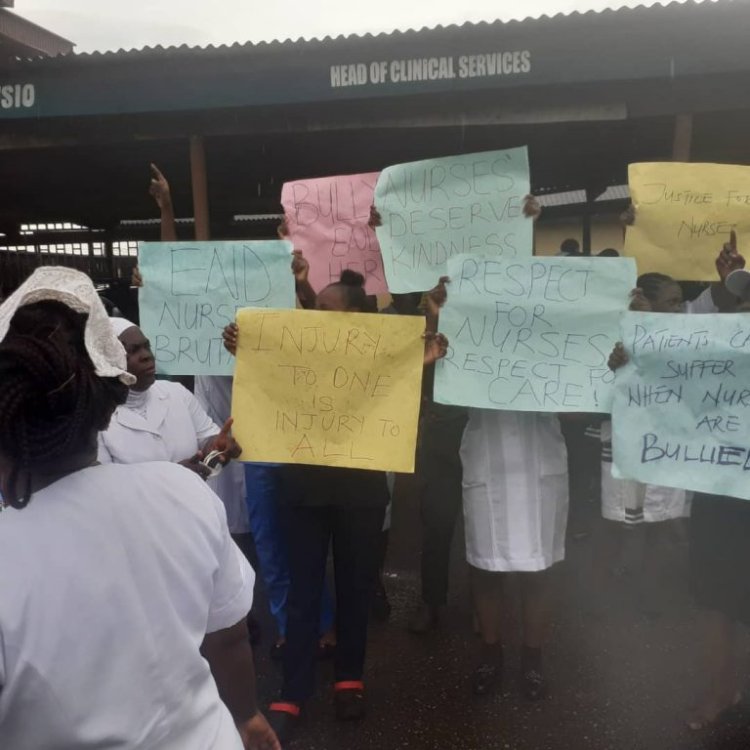 Ogun State Nurses Protest Against Consultant’s Assault on Student Nurse