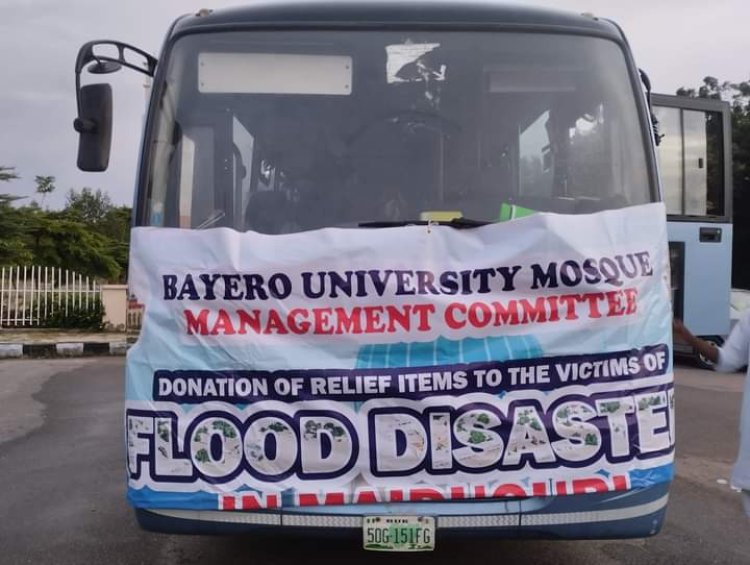 Bayero University Kano Mosque Committee Provides Relief to Flood-Affected Communities in Maiduguri