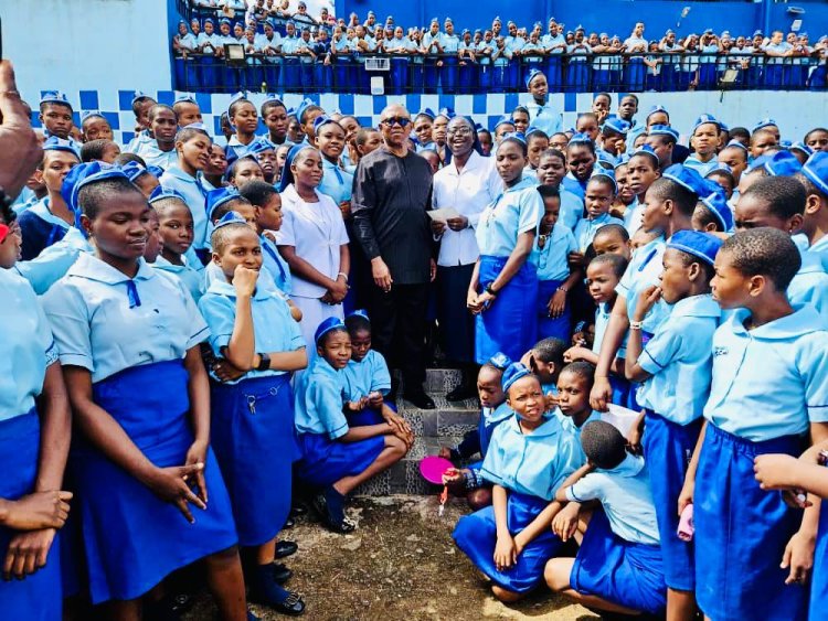 Peter Obi Donates ₦120m to Support Education at Holy Rosary College, Nsugbe