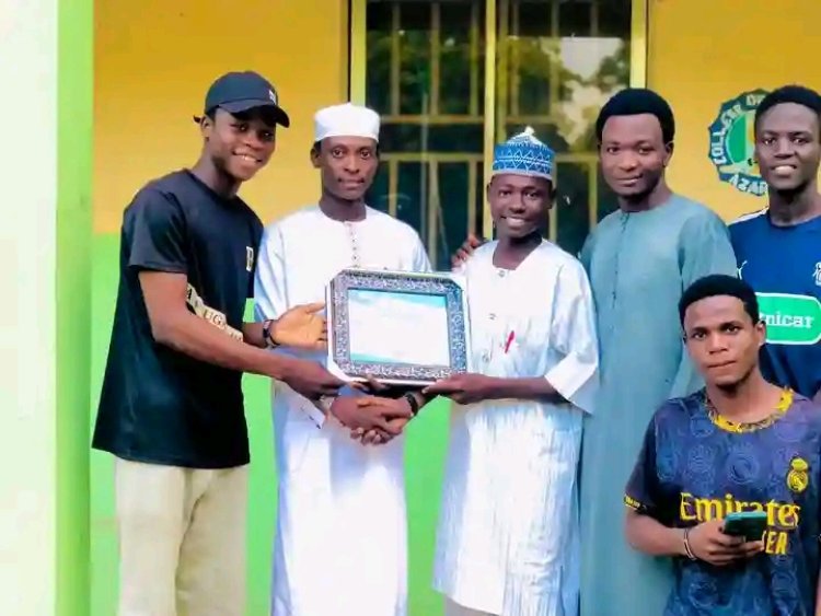 Aminu Saleh College of Education Student, Musa Abdullahi Receives Prestigious Award