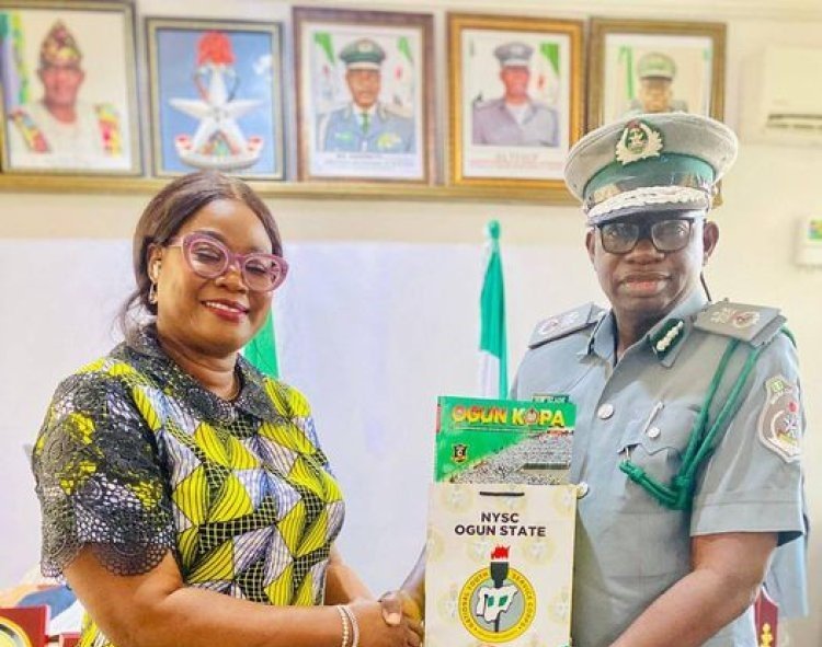 NYSC Ogun State Coordinator Strengthens Partnership with Ogun Customs Service