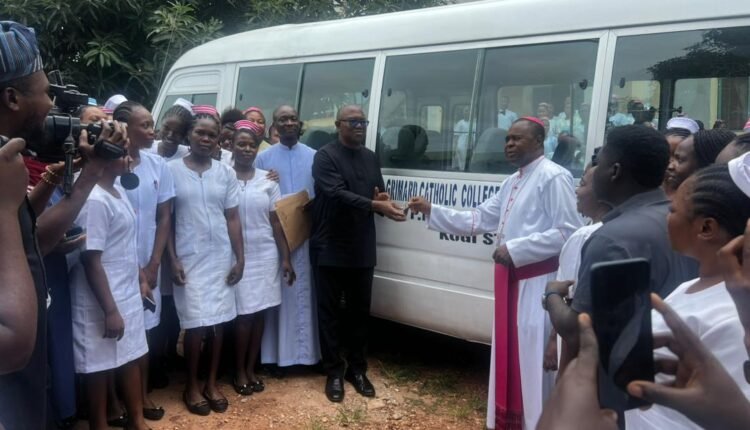 Peter Obi Donates Coaster Bus, ₦15 Million to Grimard School of Nursing, Kogi State