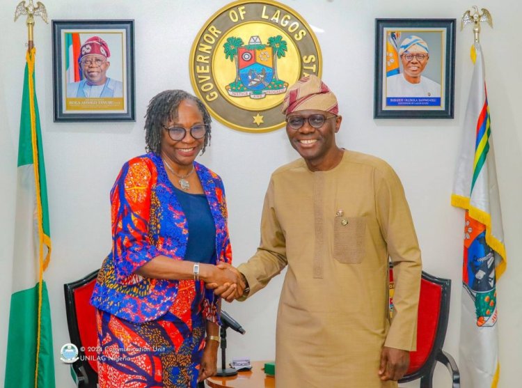 UNILAG Vice-Chancellor Commends Governor Sanwo-Olu for Ongoing Support During Courtesy Visit