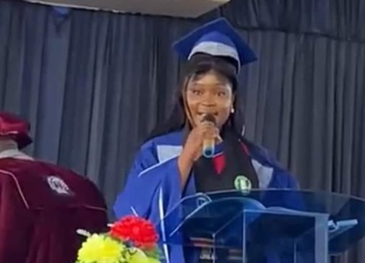 Miss Uzor Chinaza Blessing Crowned Overall Best Graduating Student in Nursing Science at Evangel University Akaeze