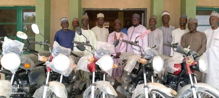 Senator Aliero Donates Motorcycles to Kebbi State University to Boost Campus Security and Operations