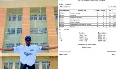 Meet Munnir Muazu, An ATBU First-Class Student With 4.64CGPA in Applied Geology