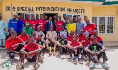 Kano State Polytechnic Team Presents KASHIGA 2024 Trophy to Rector