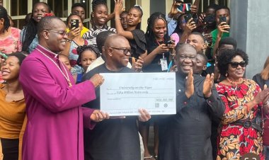 Peter Obi Donates N60 Million to UNINIGER and Iyienu Nursing School