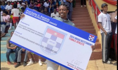 Ohabuire Nkemsinachi Amanda Becomes First Recipient of Prof. Eddie G. Babalola Sports Scholarship at ABUAD