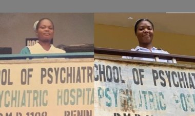 Nurse Recreates Her Mother's Iconic Photo 20 Years Later at School of Psychiatric Nursing ,Benin