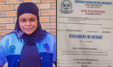 Hauwa Abdulkadir Shines as Abubakar Tafawa Balewa University’s First-Class Graduate