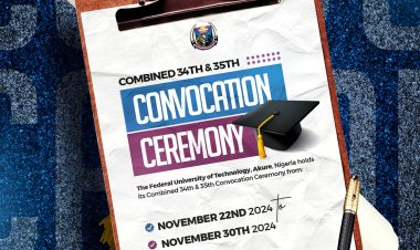 FUTA Gears Up for Combined 34th and 35th Convocation Ceremonies