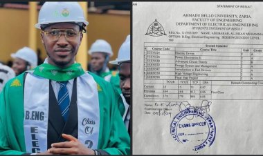 Ahmadu Bello University Graduate Abubakar Al-Ihsan Muhammad Achieves 4.95 CGPA