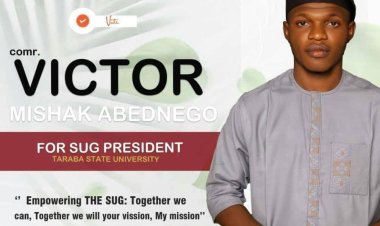 Victor Meshak Abednego Emerges as New SUG President of Taraba State University, Jalingo