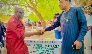 Taraba State University Commissions Dr. Agbu Kefas Students Park