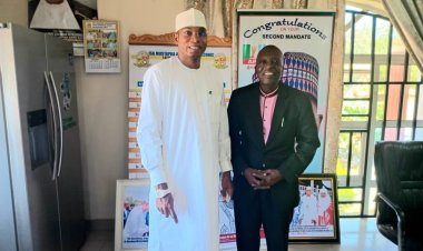 IMAP Acting Rector Dr. Maifata Hosts Dr. Daniel Ewuga Asele, Executive Director of Wing Commander Ibrahim Abdullahi Vocational Training Centre