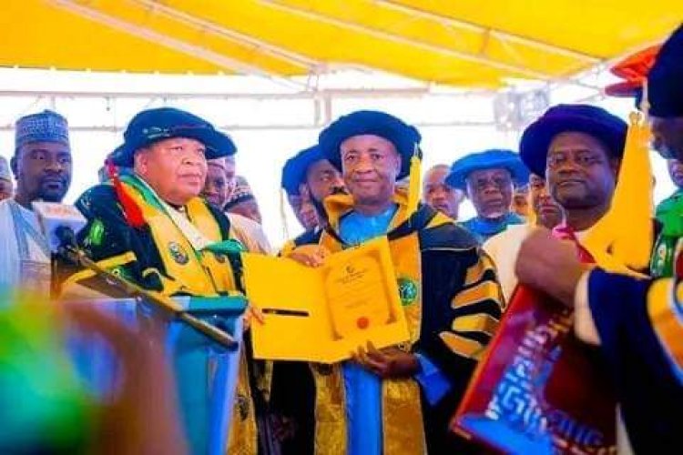 Federal University Dutsin-Ma Awards Honorary Doctorate Degree in Political Science to Sokoto State APC Leader