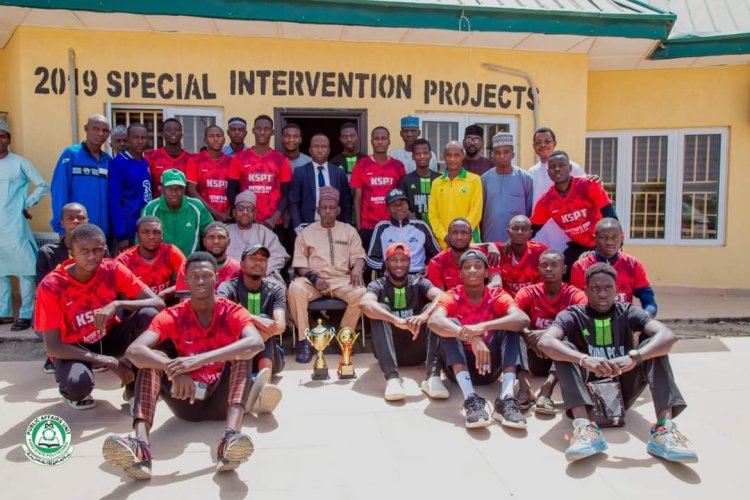 Kano State Polytechnic Team Presents KASHIGA 2024 Trophy to Rector