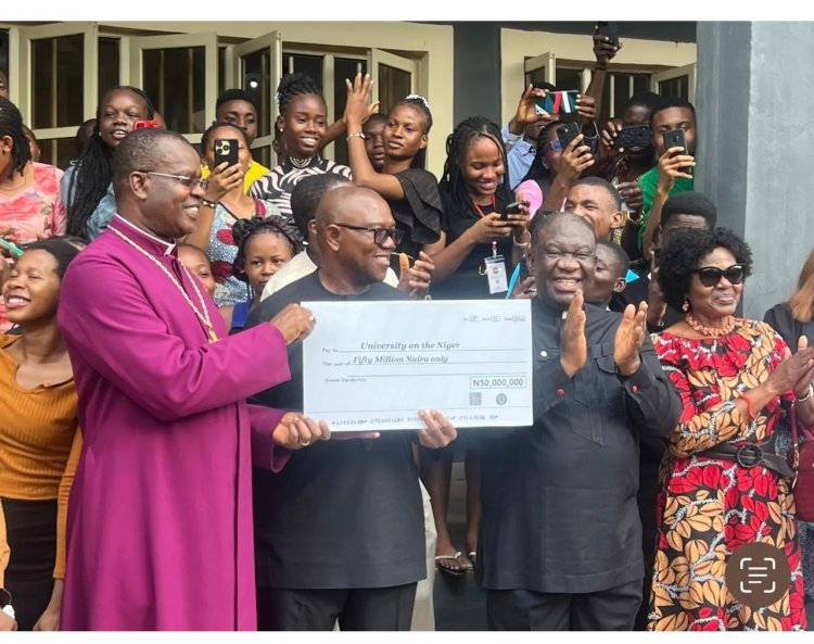 Peter Obi Donates N60 Million to UNINIGER and Iyienu Nursing School