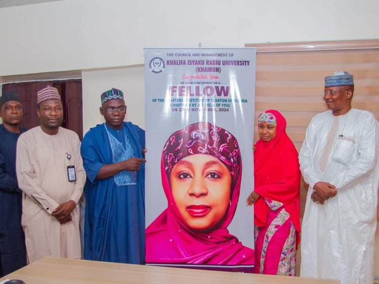 Khalifa Isyaku Rabi’u University VC Congratulates Bursar on CITN Fellowship Achievement