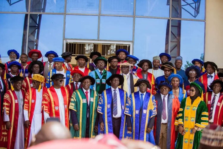 NSUK Vice-Chancellor Attends Bingham University’s 5th Combined Convocation Ceremony