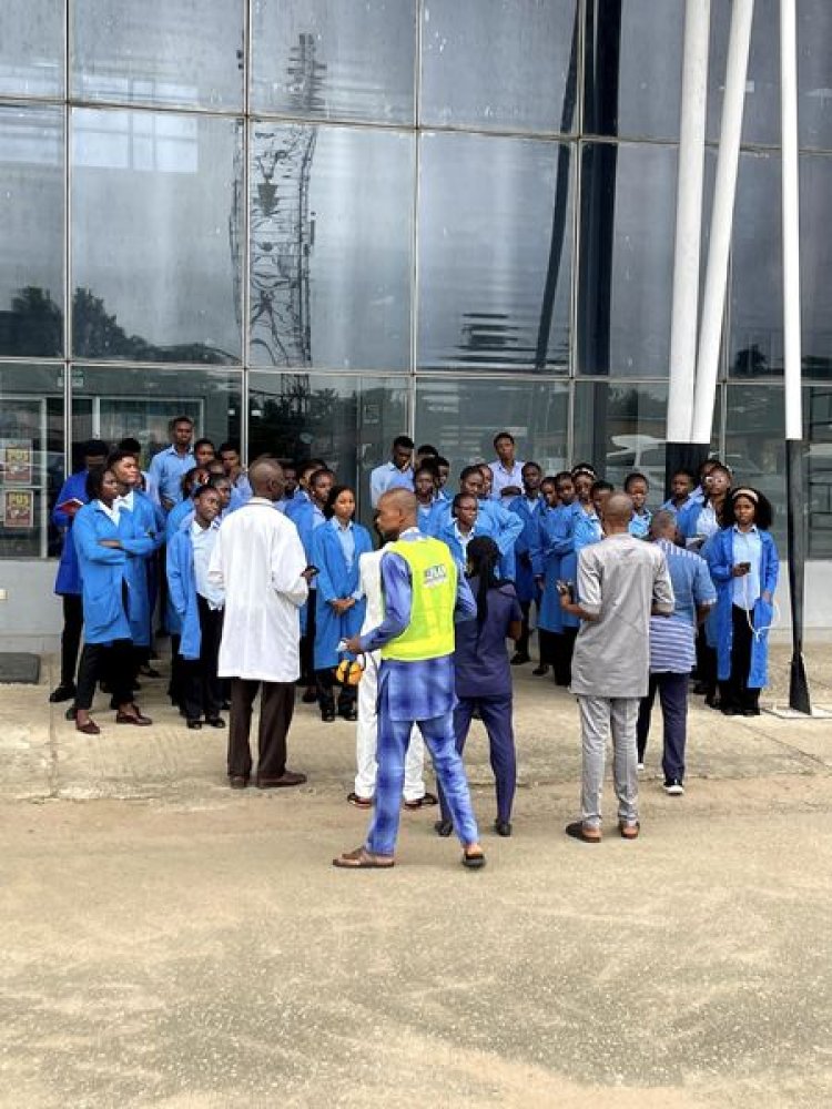 Madonna University Public Health Students Embark on Field Visit to Sam Mbakwe International Cargo Airport, Owerri