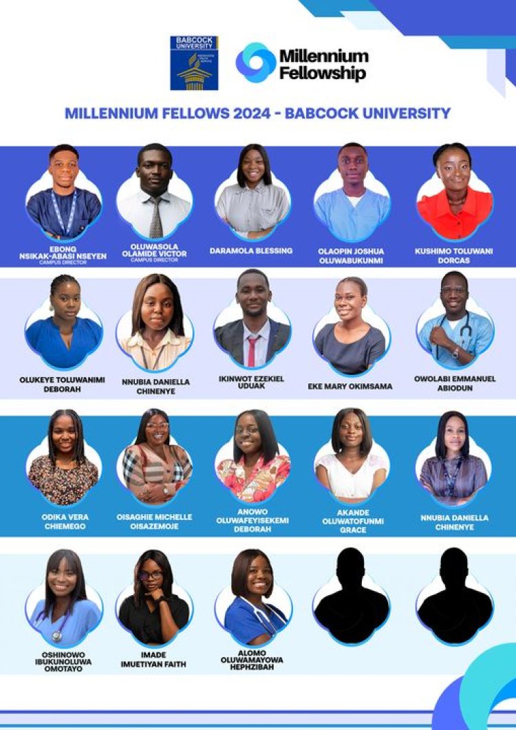 22 Babcock University Students Selected as Millennium Fellows, Joining Over 4,000 Global Leaders