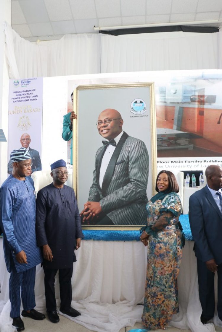 UNILAG Honors Pastor Tunde Bakare at 70, Unveils Solar Project for Faculty of Law