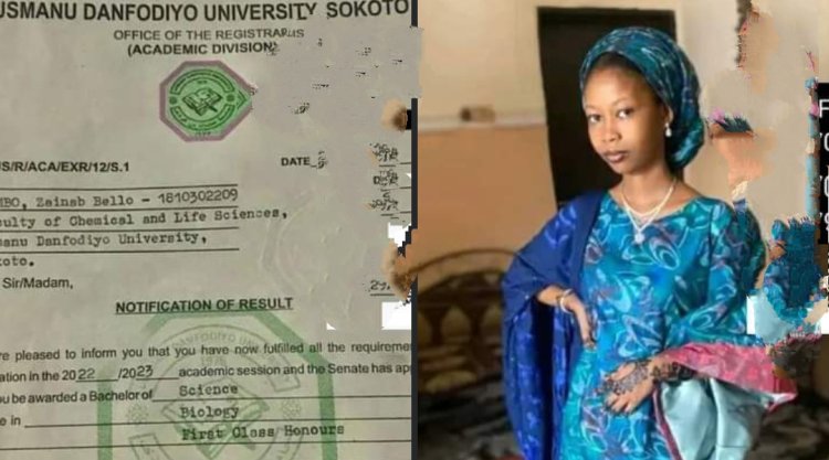 Zainab Sambo Bello Graduates with First Class from Usman Danfodiyo University