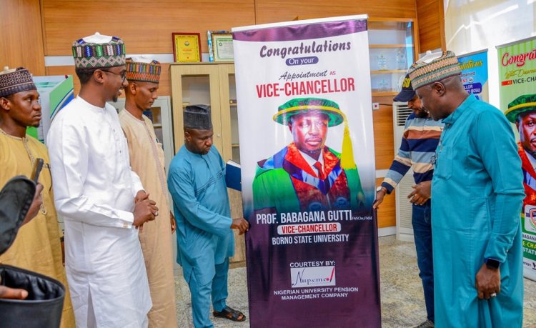 Borno State University VC Receives Congratulatory Visit from NUPEMCO