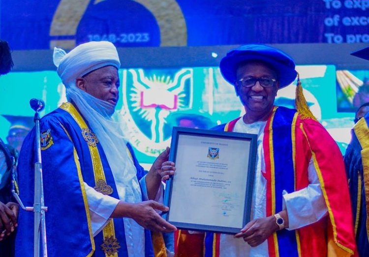 Borno State University's Pro-Chancellor, Alh. (Dr) Muhammadu Indimi, Receives Honorary Doctorate from University of Ibadan