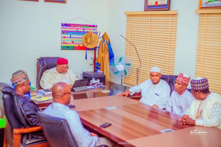 Honourable Commissioner Leads Galaxy Backbone Delegation on Courtesy Visit to North-Eastern University, Gombe