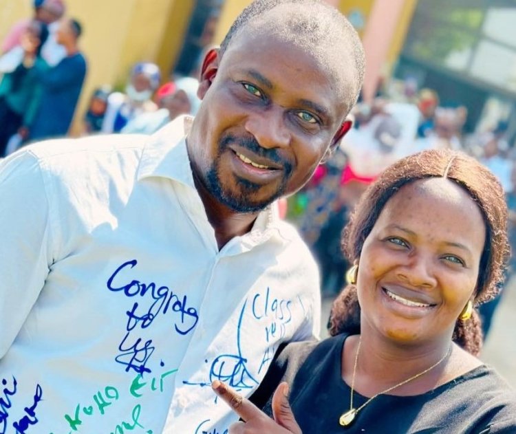 Wife Waits Outside as Husband Writes His Final Exam at Nasarawa State University