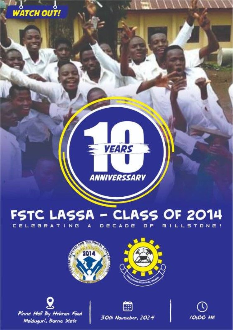 FSTC Lassa Class of 2014 to Celebrate a Decade of Excellence in Maiduguri