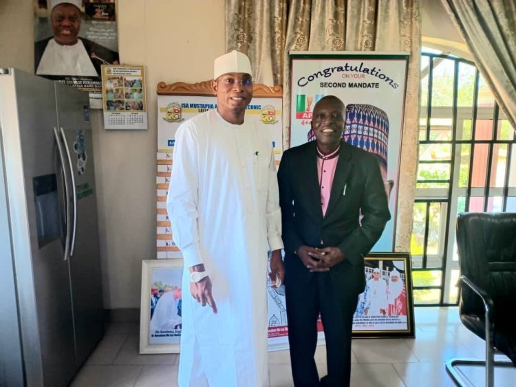 IMAP Acting Rector Dr. Maifata Hosts Dr. Daniel Ewuga Asele, Executive Director of Wing Commander Ibrahim Abdullahi Vocational Training Centre