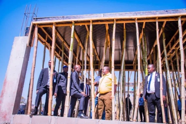 Governor Hyacinth Alia Inspects Pharmacy Complex Construction at Benue State University Teaching Hospital