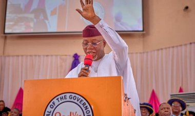 The Governor of Ondo State, Hon. Lucky Orimisan Aiyedatiwa Applauds FUTA’s Role in Technological Advancement at 34th, 35th Convocation