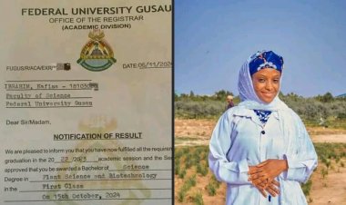 Federal University of Gusau’s Nafisa Ibrahim Shines with 4.50 First-Class Degree