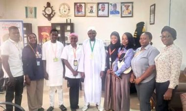 FULafia Student Integrity Club Pays Courtesy Visit to Vice Chancellor