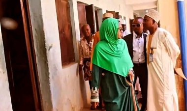 NSUK VC Professor Sa'adatu Hassan Liman Inspects Ongoing Rehabilitation Works In Students Hostels