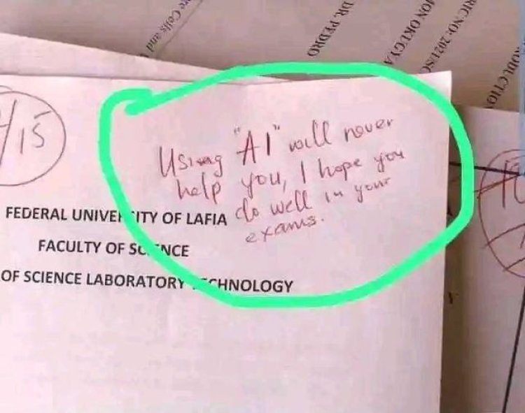 AI Will Never Help You — FULafia Lecturer Writes on Student’s Assignment