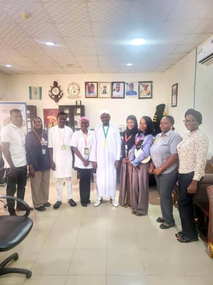 FULafia Student Integrity Club Pays Courtesy Visit to Vice Chancellor