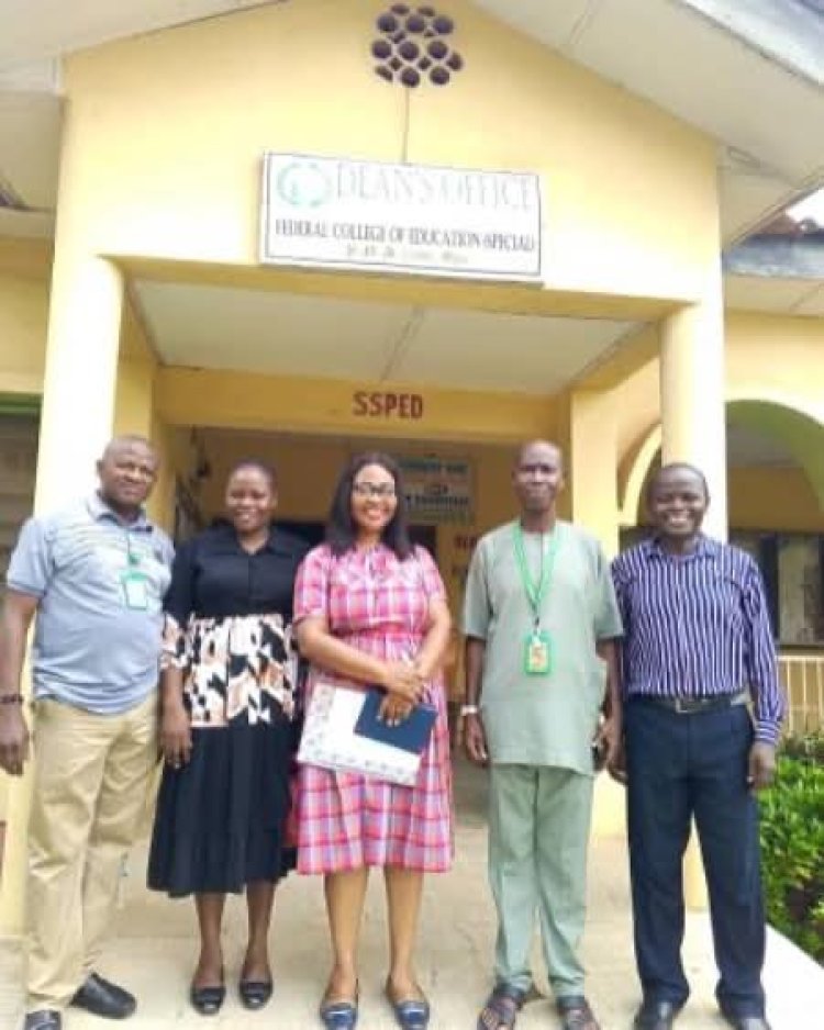 National Open University of Nigeria Special Needs Unit Visits FCE Oyo