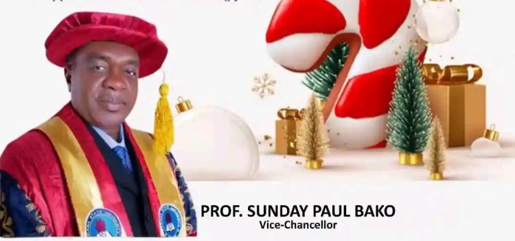 Taraba State University Vice-Chancellor Wishes Students and Staff a Merry Christmas