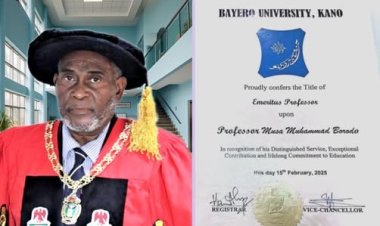 Bayero University Kano Celebrates Prof. Musa Muhammad Barodo’s Emeritus Professorship Recognition